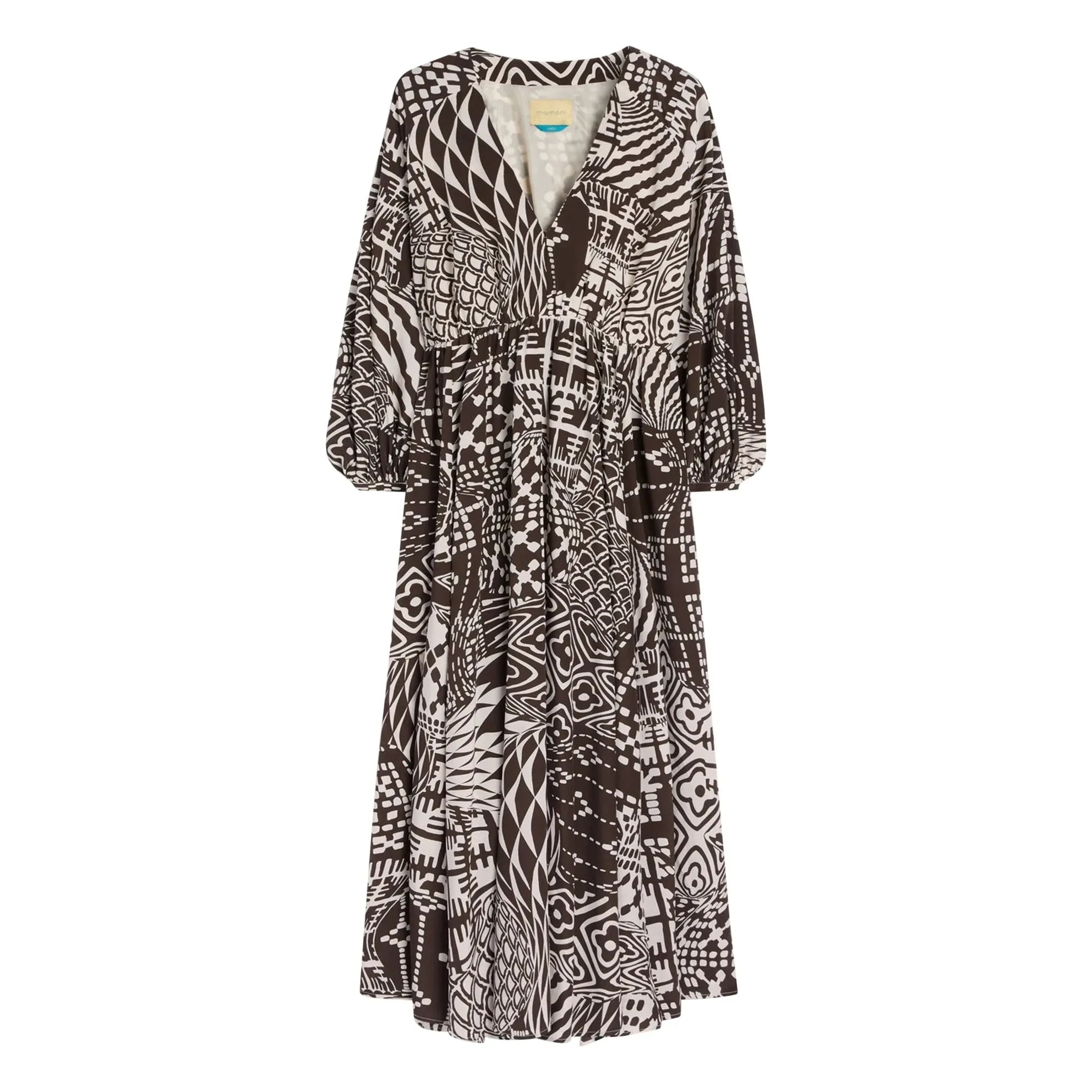 Momoni - Francisco Silk Dress | Chocolate