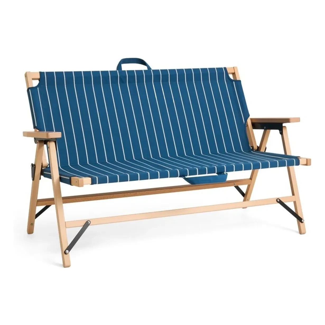 Hay - Outdoor Market foldable bench, Jasper Morrison | Blue