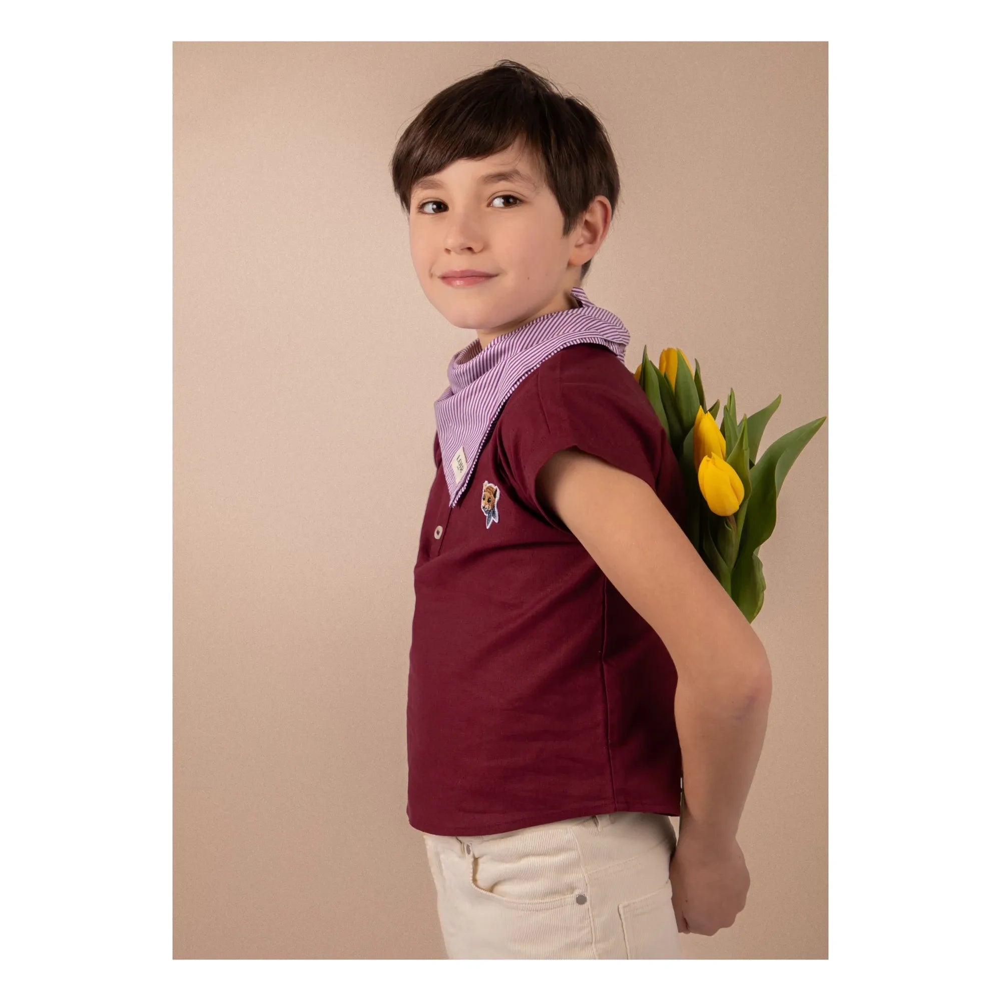 Loir - Kurta Linen Jacket | Burgundy