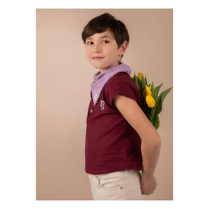 Loir - Kurta Linen Jacket | Burgundy