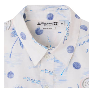 Bonpoint - Erian Organic Cotton Shirt | Ocean