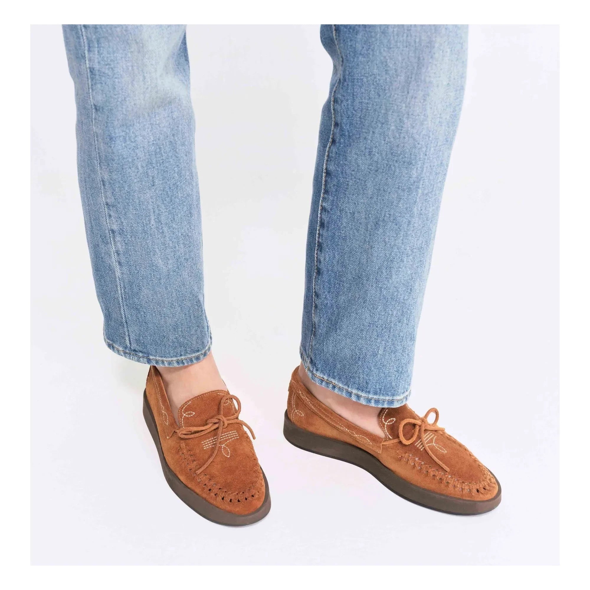 Socque Paris - Totem Suede Loafers | Camel