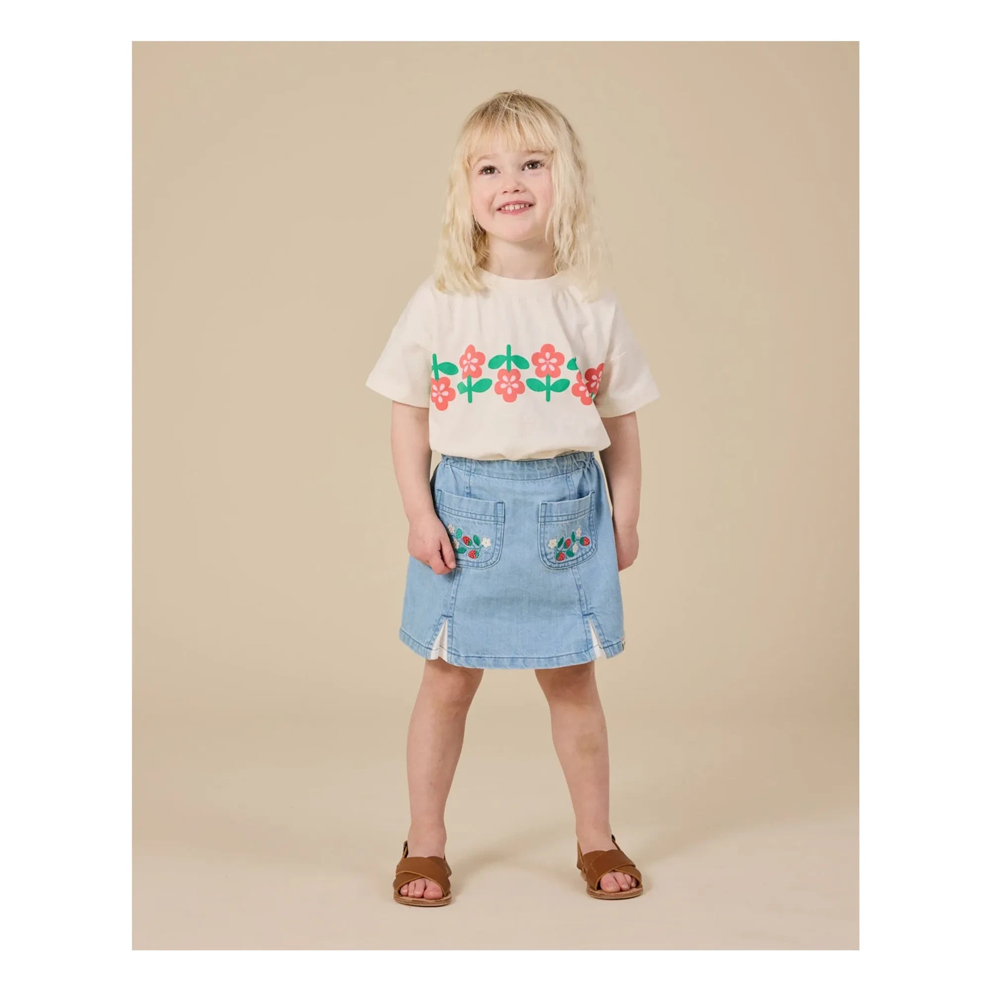 Goldie + Ace - Flower T-Shirt | Ivory