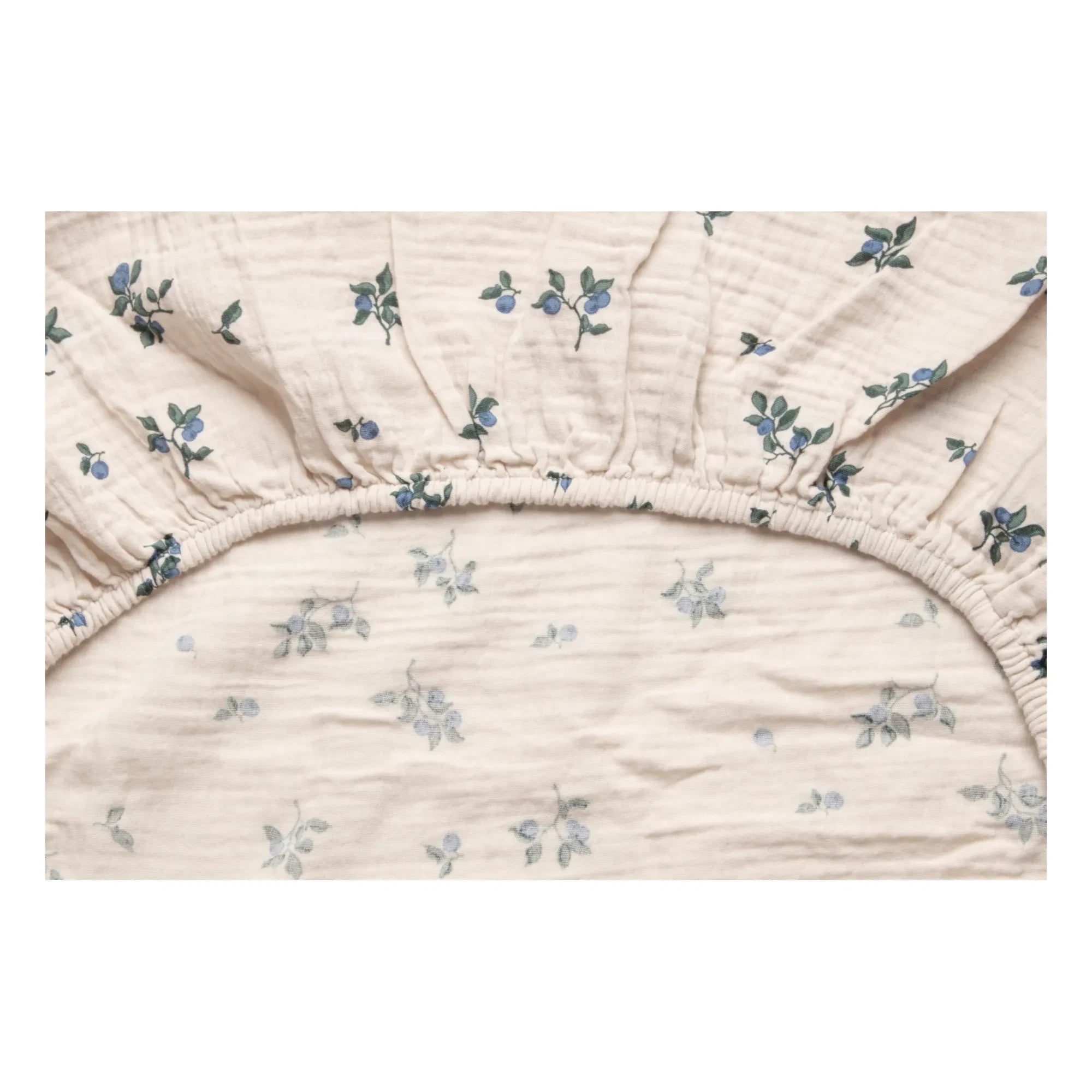 garbo&friends - Blueberry Cotton Muslin Changing Pad Cover | Ivory