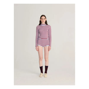 Bobo Choses - Striped Organic Cotton and Merino Wool Sweater | Light Blue
