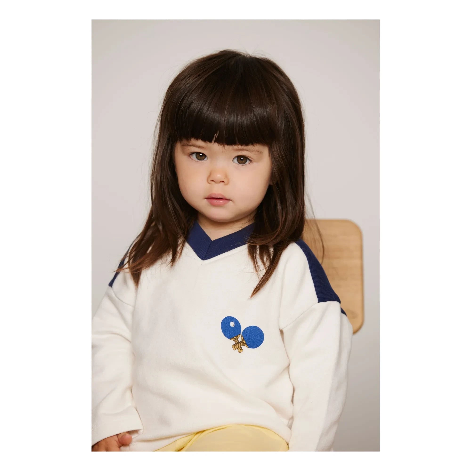Mini Rodini - Organic Cotton Ping Pong Sweatshirt | White