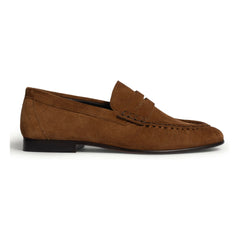 Posa - Suede Loafer Shoes | Dark Brown