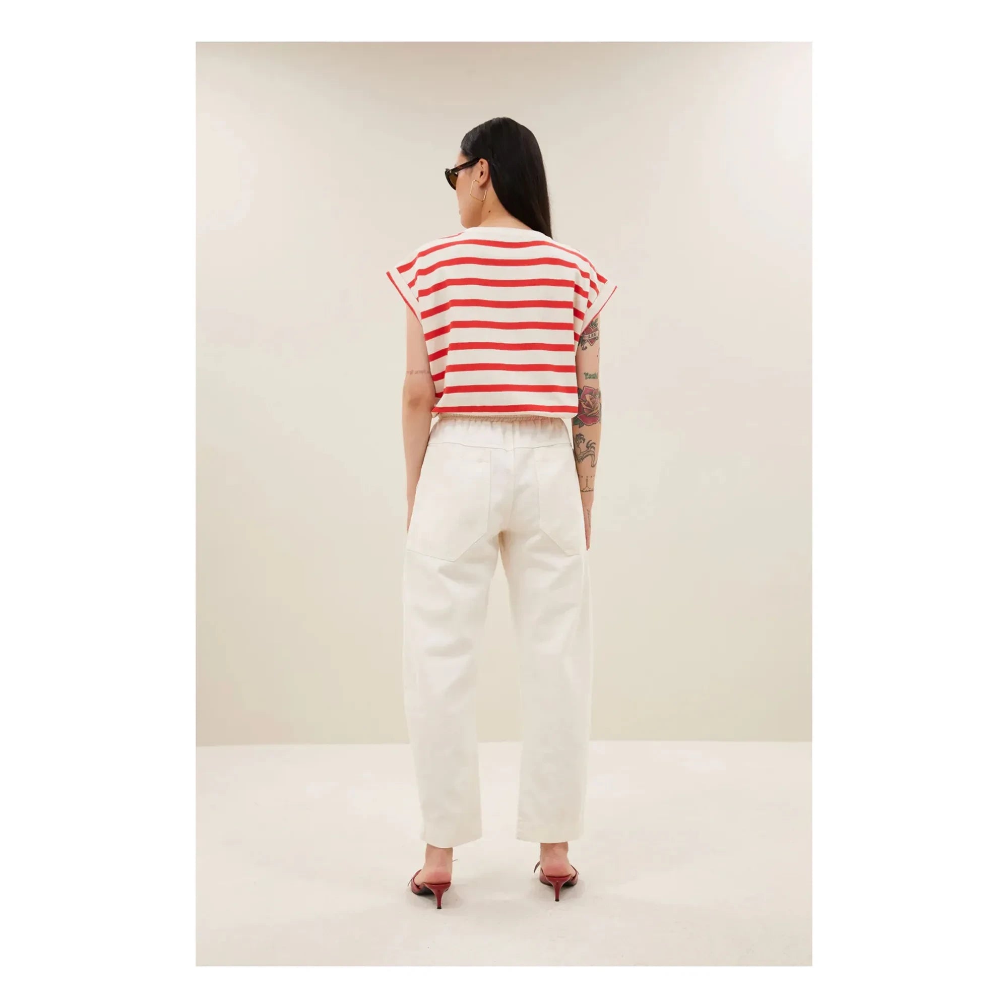 By Bar - Tobi Cotton Sailor T-Shirt | Red