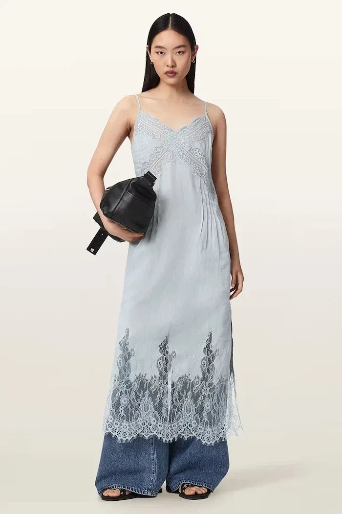 AllSaints SAMIA keten iç çamaşırı elbisesi