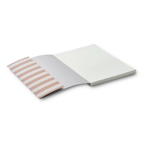 Liewood - A4 Jae defter | Çizgili Tuscany rose/Sandy