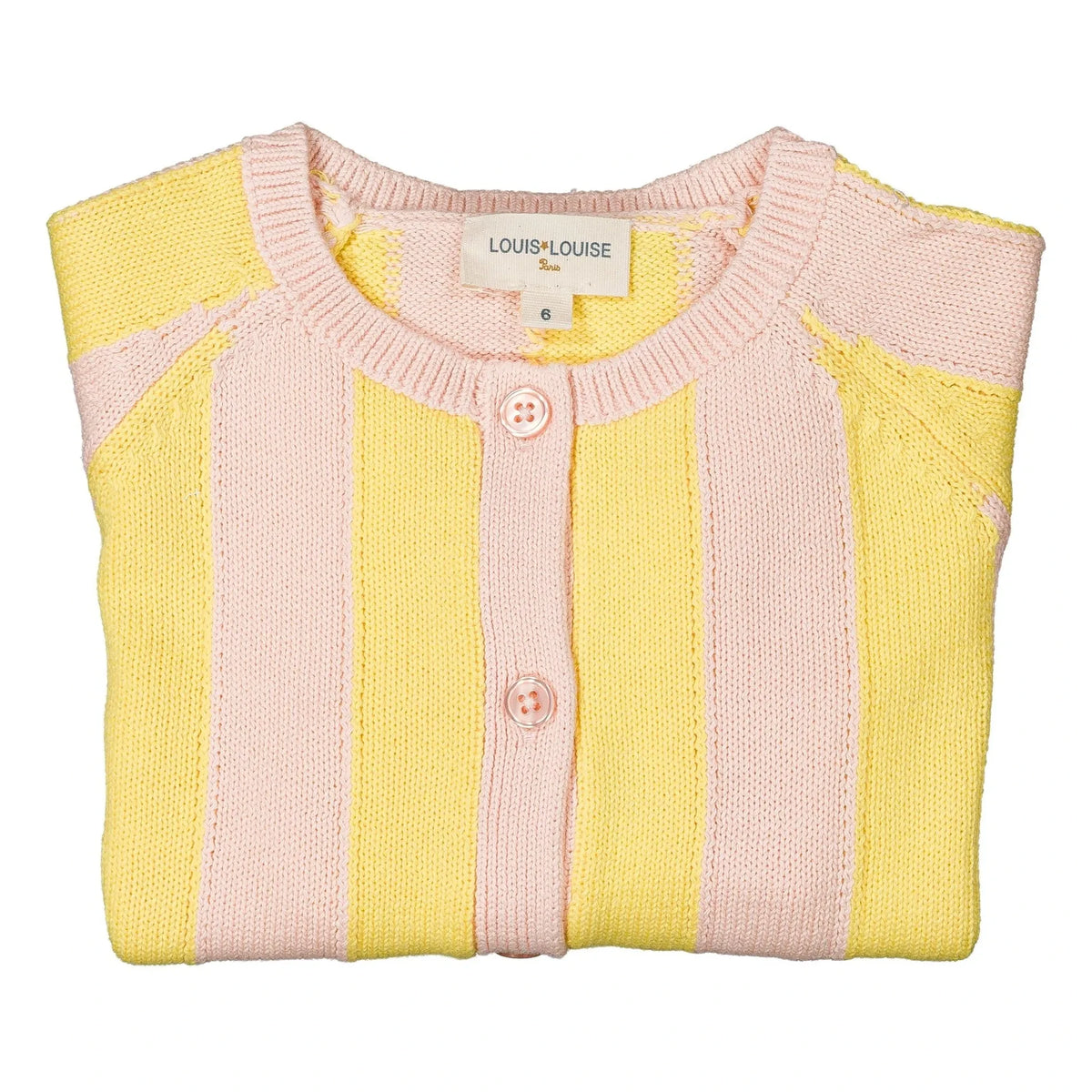 Louis Louise - Striped Gulsah Cardigan | Yellow