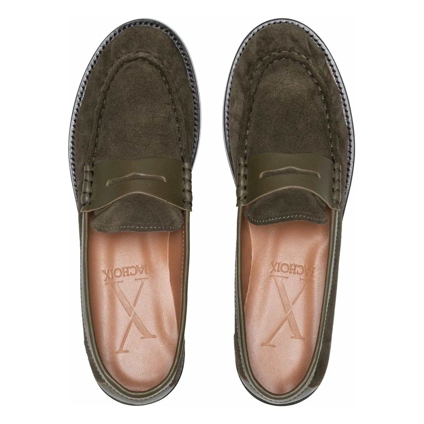 Lachoix - Penny Süet Loafer | Haki