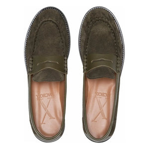 Lachoix - Penny Süet Loafer | Haki