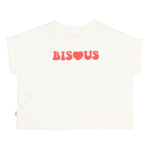 Búho - Bisous Organic Cotton T-Shirt | White