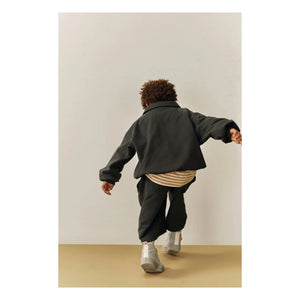Gray Label - Siyah Organik Pamuk Polo Yaka Sweatshirt