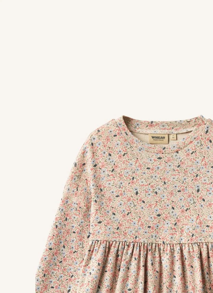 Wheat - Emmy Fleurie organik pamuk elbise | Pudra pembe