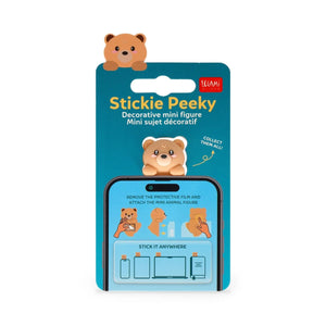 Legami - Decorative Adhesive Figurine - Stickie Peeky - Bear
