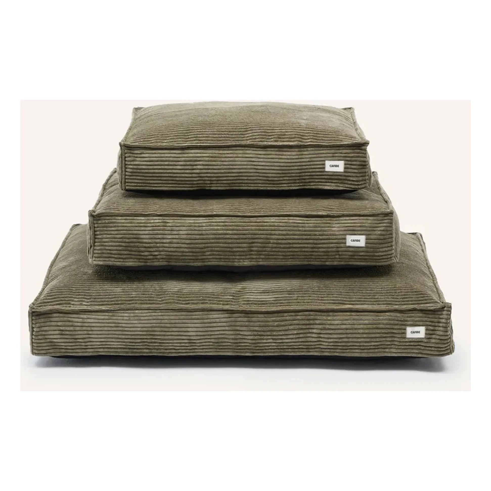 Cafide - Cuadra Velvet Dog Bed | Green