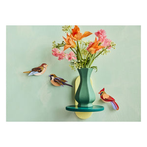 Studio Roof - Cardinal Wall Decorations - Set of 2 | Red