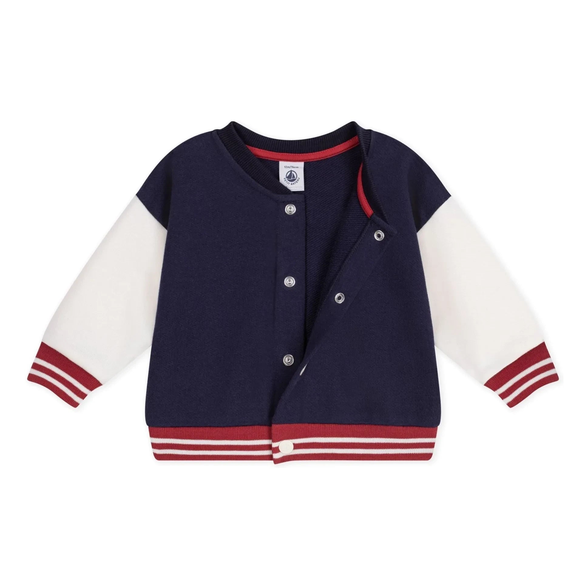Petit Bateau - Organik Pamuk Teddy Ceket | Gece mavisi