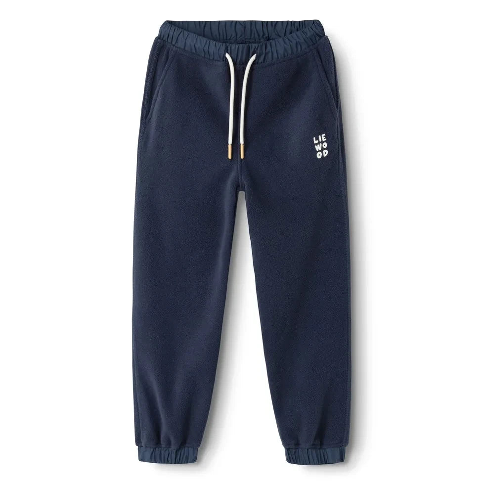 Liewood - Wendy Fleece Jogger Pants Made from Recycled Fibers | Navy