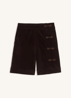 Maria de la Orden - Silene Cotton Bermuda Shorts | Chocolate