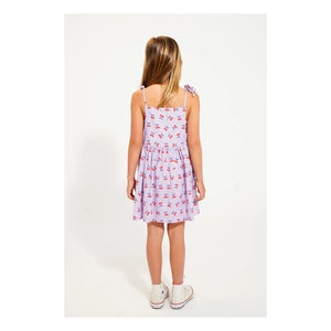 Piupiuchick - Cherry Vichy Romper | Purple
