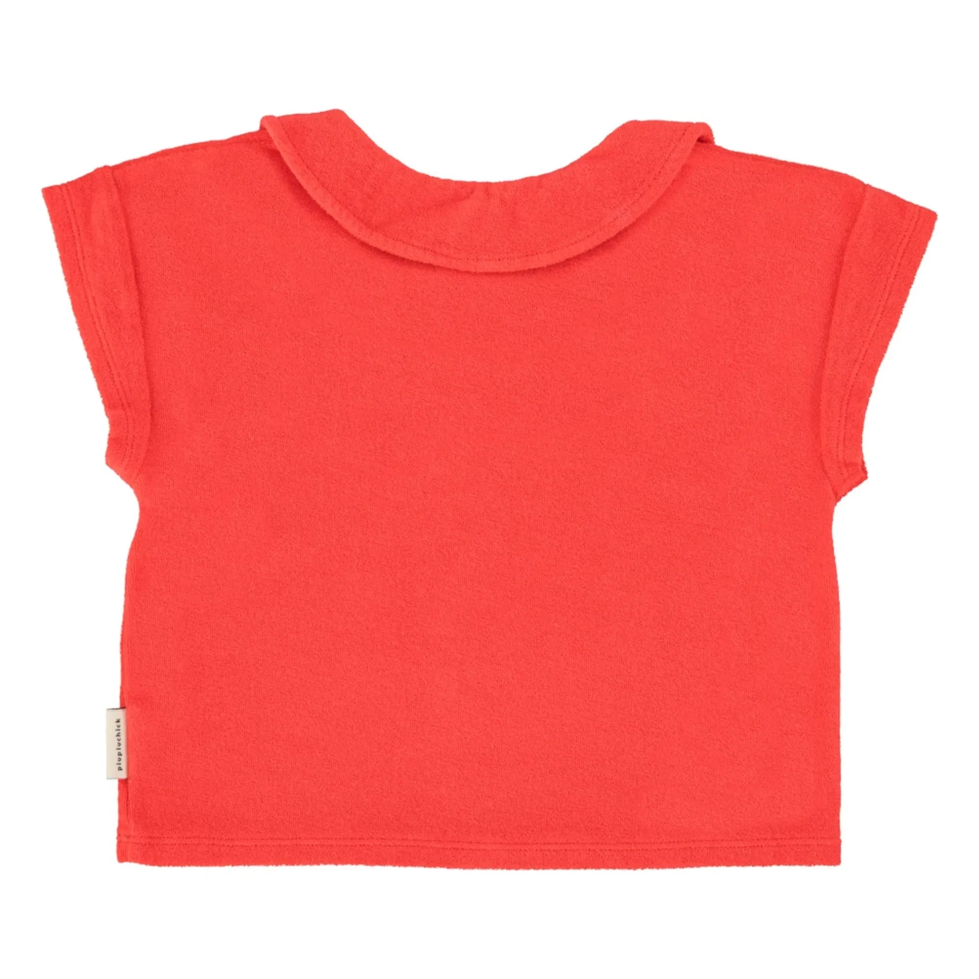 Piupiuchick - Amour Sponge Organic Cotton T-shirt | Red