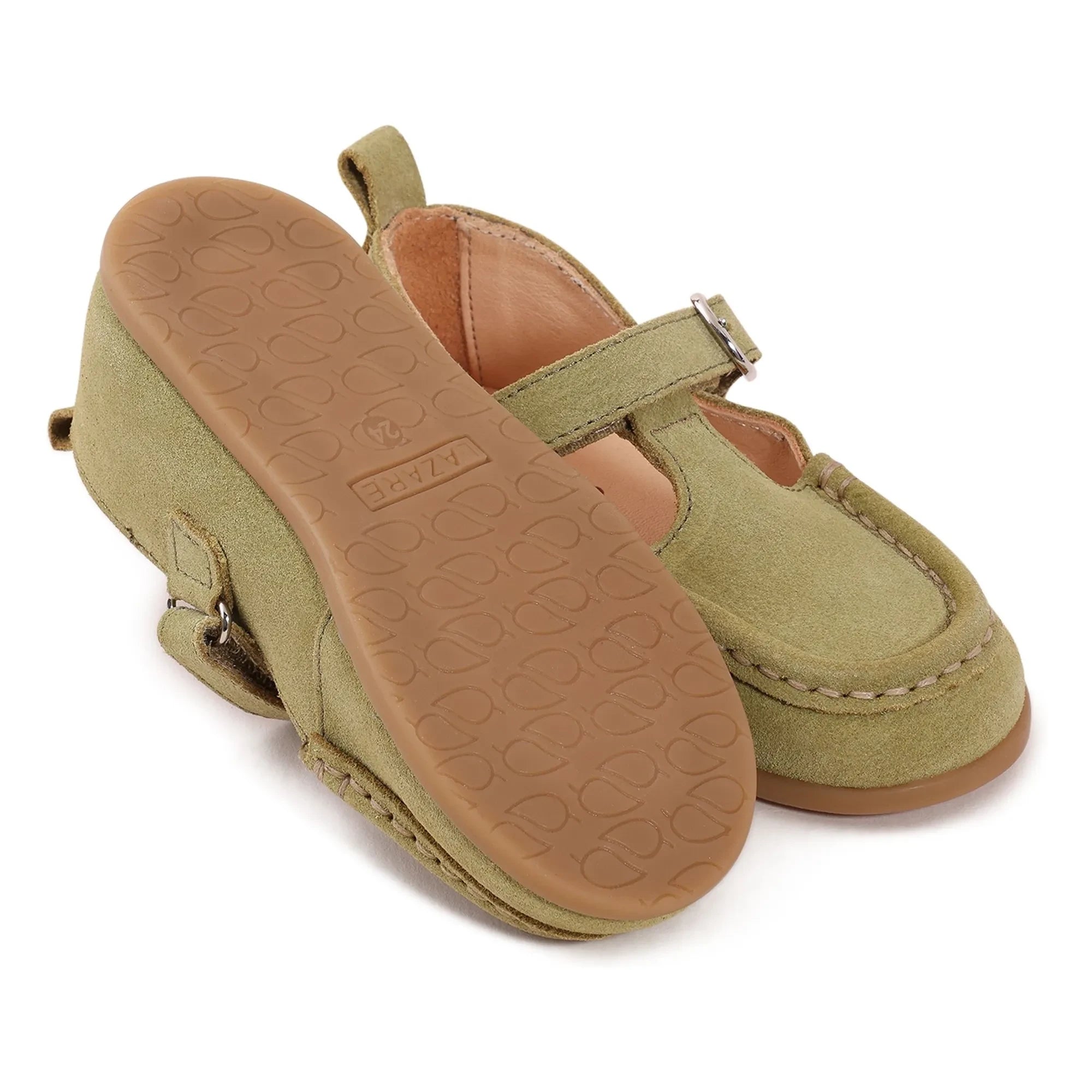 Lazare - Baby Olive Suede | Almond Green