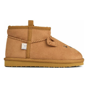 Liewood - Alban Bear Recycled Linen Shoes | Brown
