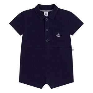Petit Bateau - Polo yaka tulum | Koyu Mavi