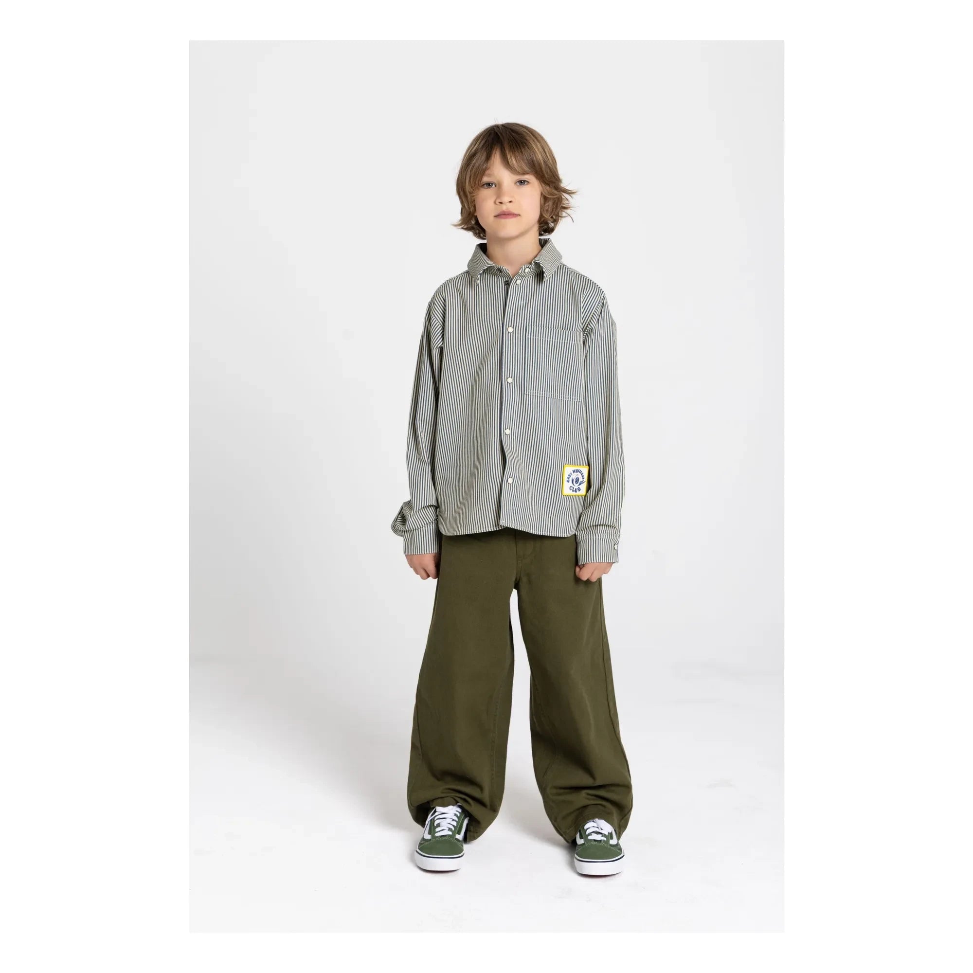 Hundred Pieces - Enzo Striped Shirt | Dark Green