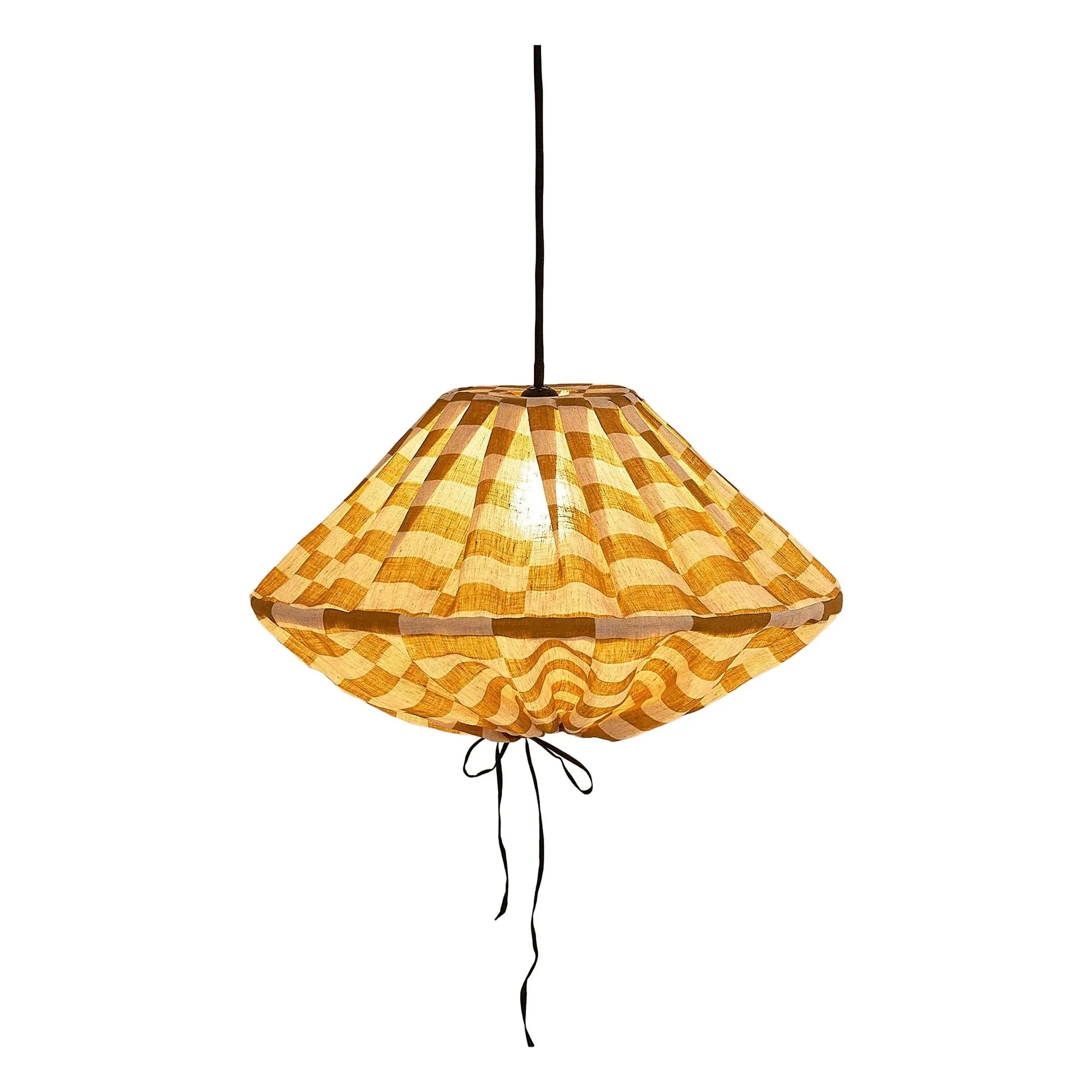 Nobodinoz - Yumi Tiles Lampshade | Mustard
