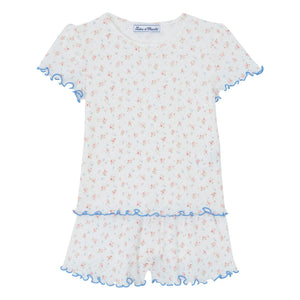 Tartine et Chocolat - Kısa Çiçekli Pijama | Ekru