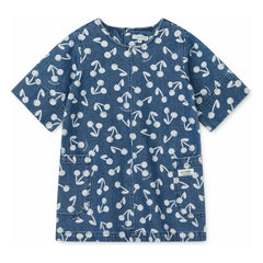 Liewood - Angelica Cherry Denim Dress | Denim Blue