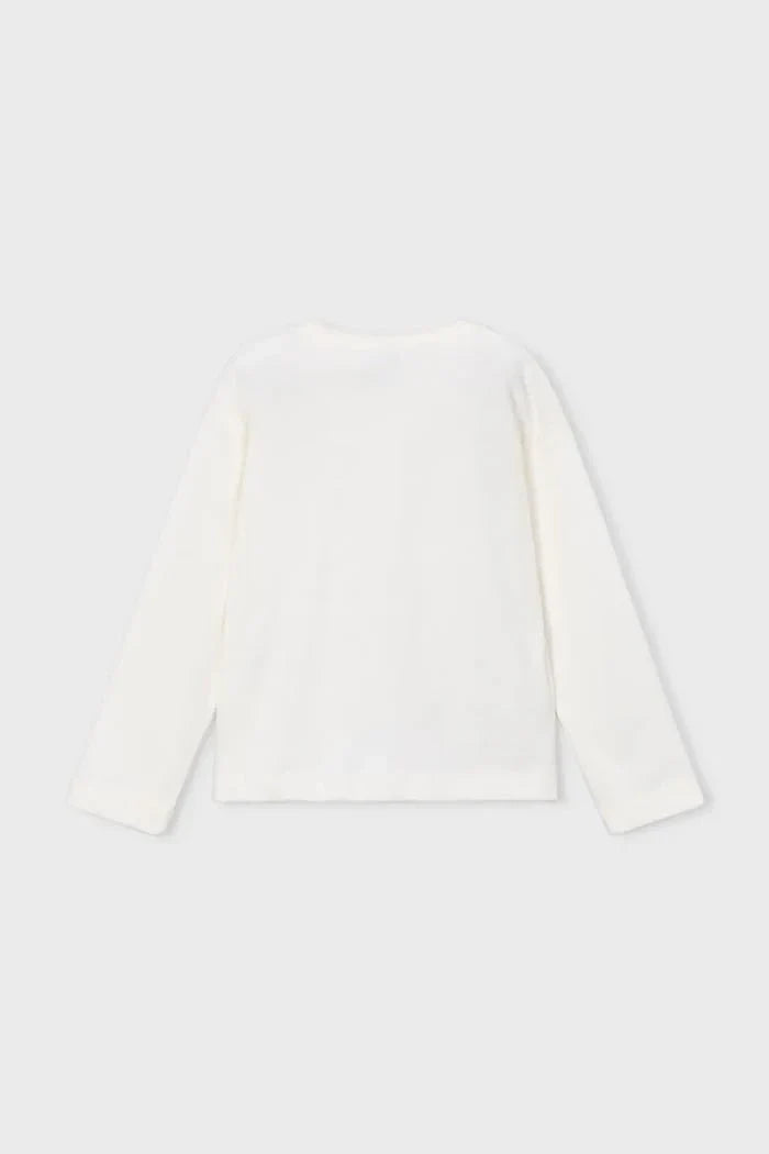 Mayoral children's cotton long-sleeve blouse