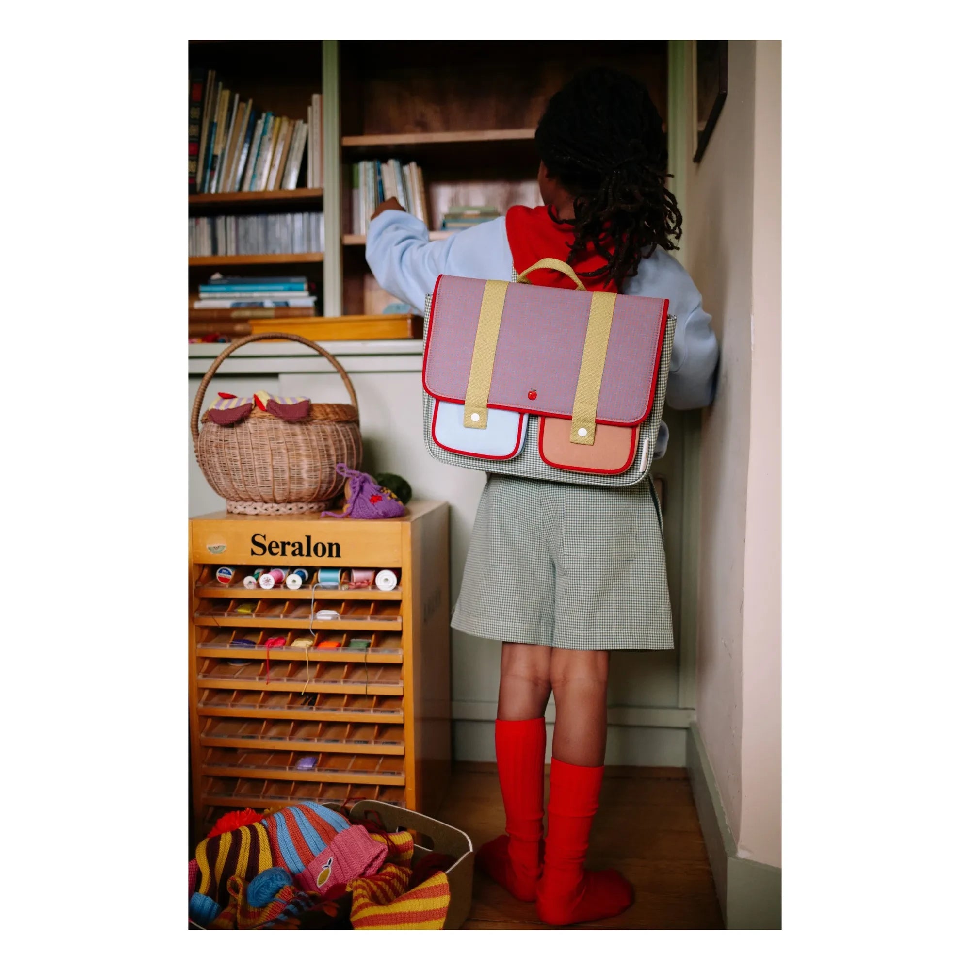 Sticky Lemon - Checkered Apple Bag | Purple
