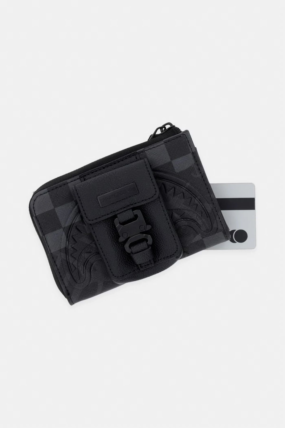 Sprayground - Black Faux Leather Wallet 910W9054NSZ