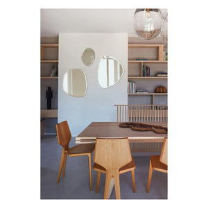 M Nuance - Inclined Extra Flat Mirror - Round Shape 46 x 55cm