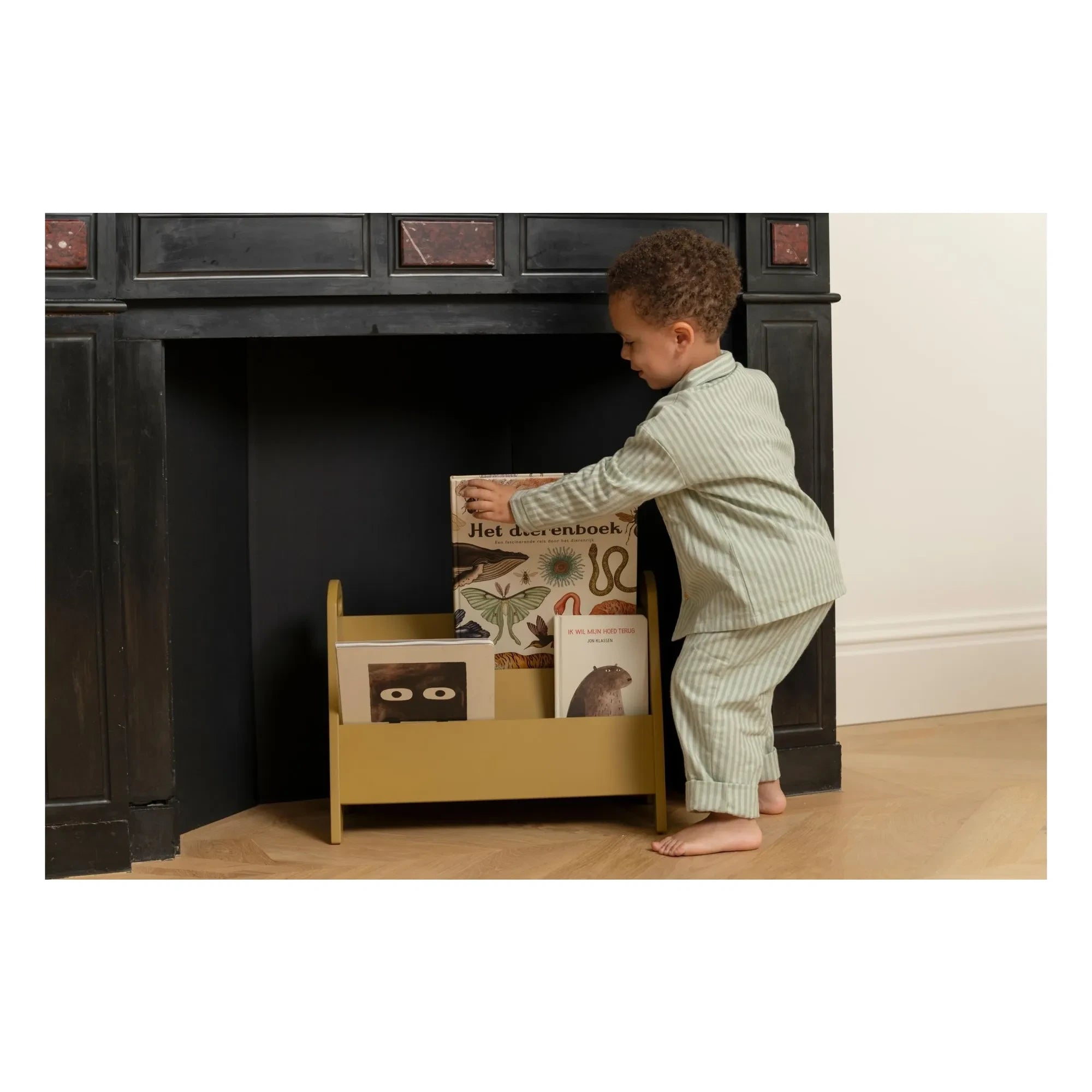 Nofred - Wooden Bookshelf | Yellow Curry