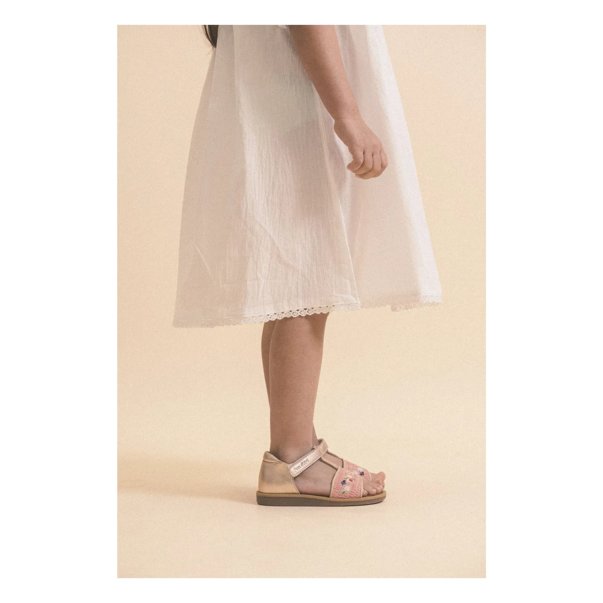Pom d'Api - Air Natur Fleurs sandals | Pink