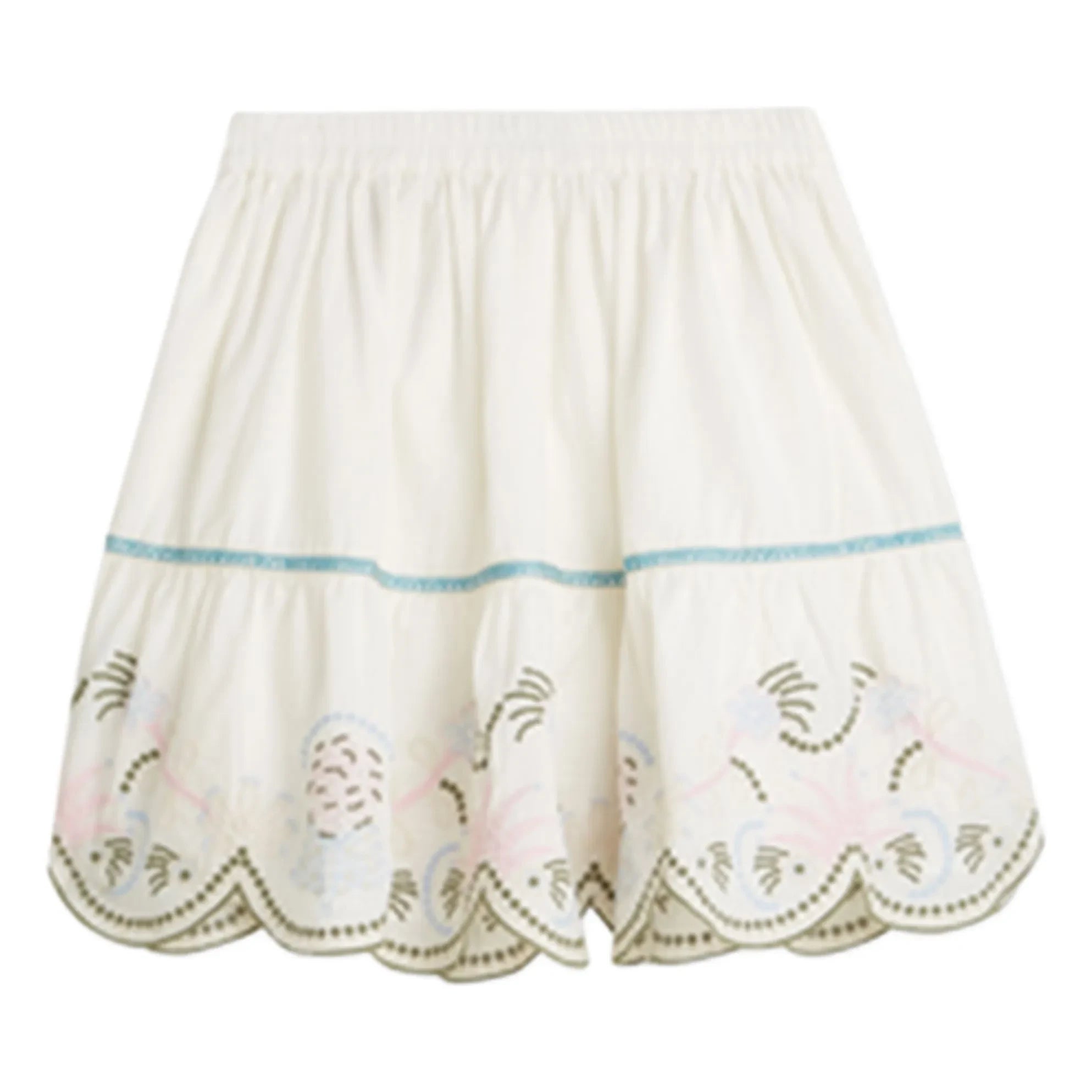 Scotch & Soda - Embroidered Skirt | Off-White