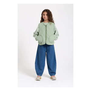 Hundred Pieces - Glee Quilted Sleeveless Jacket | Sage Green