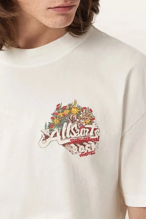 AllSaints Erkek Pamuklu Oversize Tişört ROQUE
