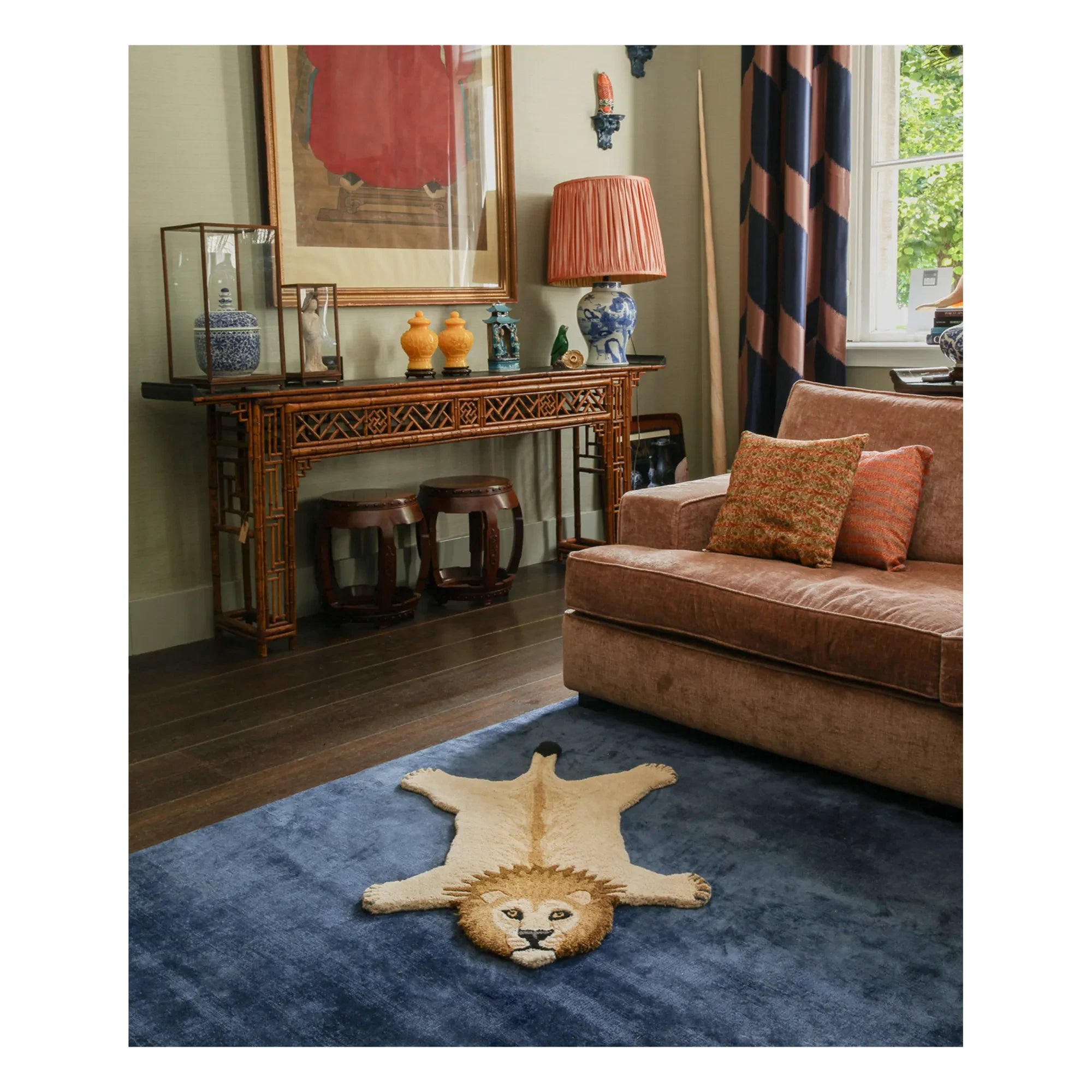 Doing Goods - Lion Rug | Camel