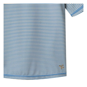 Wheat - Jackie Striped UV Resistant Swim T-Shirt Recycled Fibers | Light Blue