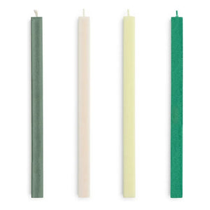 Hay - Square Candles - Set of 4 | Green