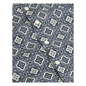 Les Deux - Lukas Arabesque organic cotton shirt | Blue