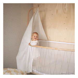 Charlie Crane - Kimi Bed Cover for Crib | White