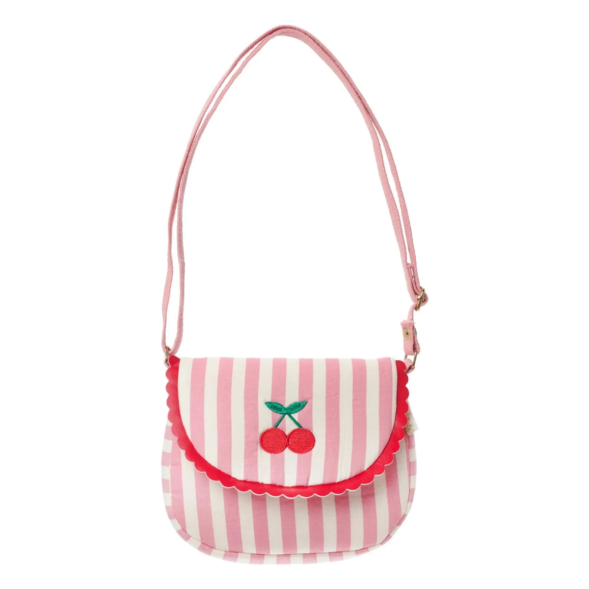 Rockahula Kids - Striped Festoon Bag | Powder Pink